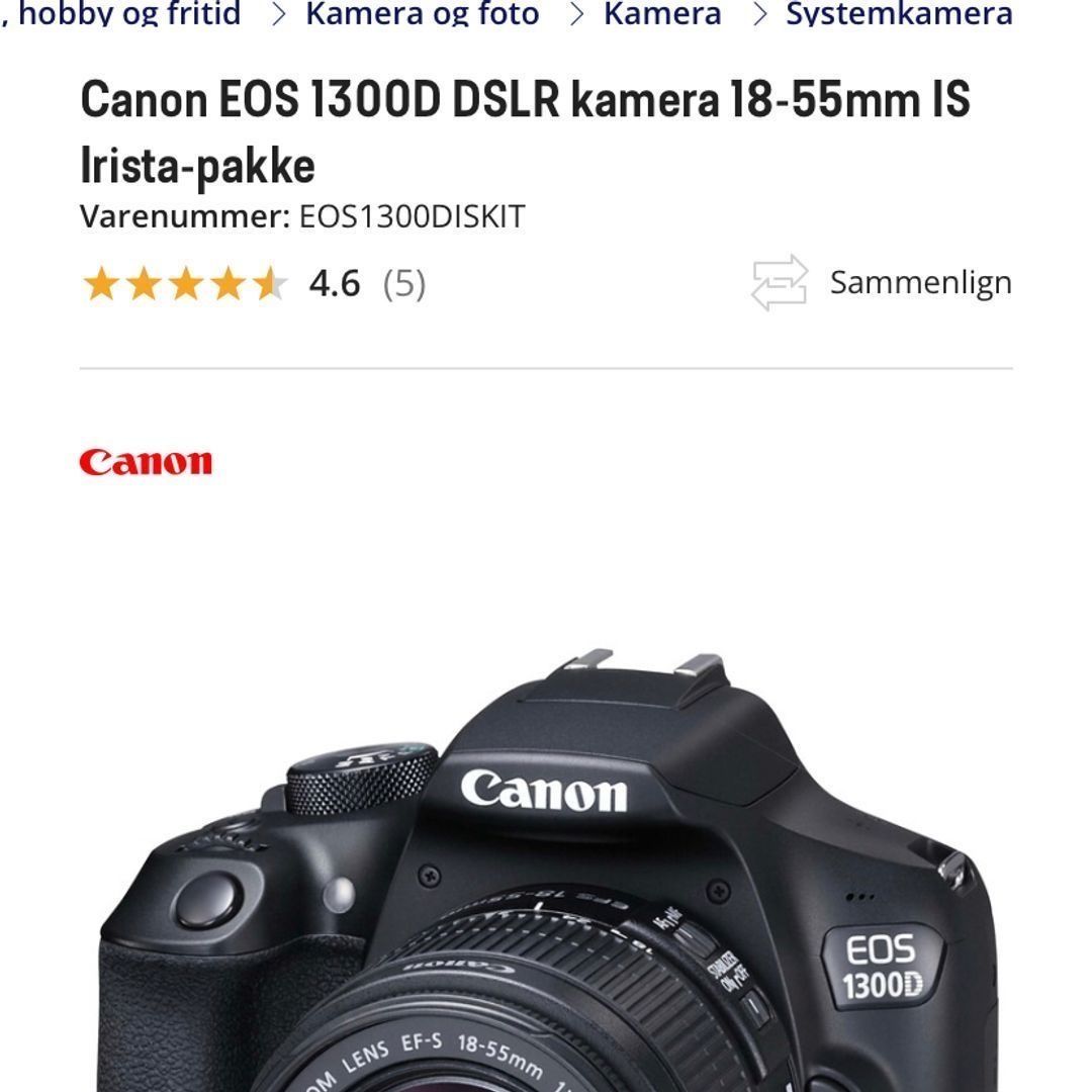 CANON 1300D Kamera
