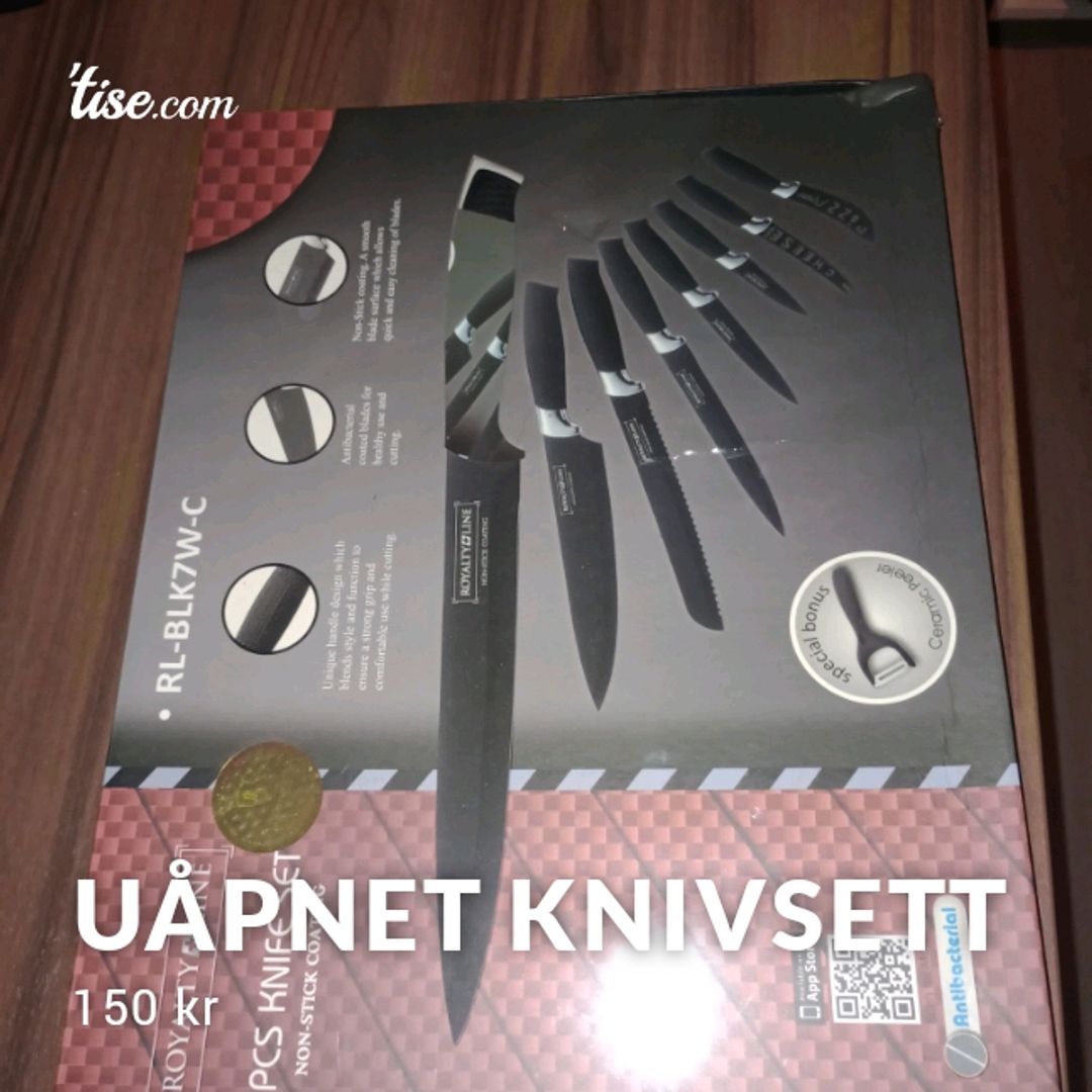 Uåpnet Knivsett