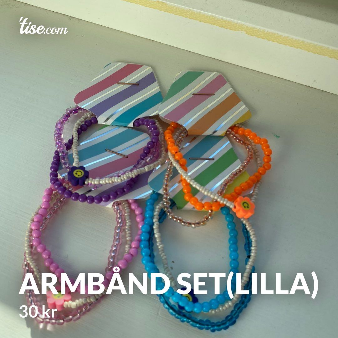 Armbånd set(lilla)