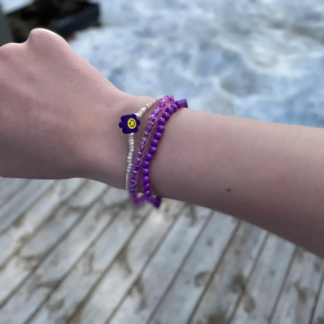 Armbånd set(lilla)