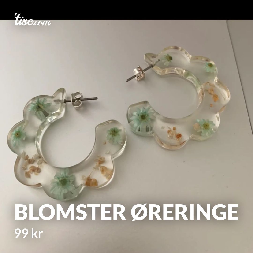 Blomster øreringe