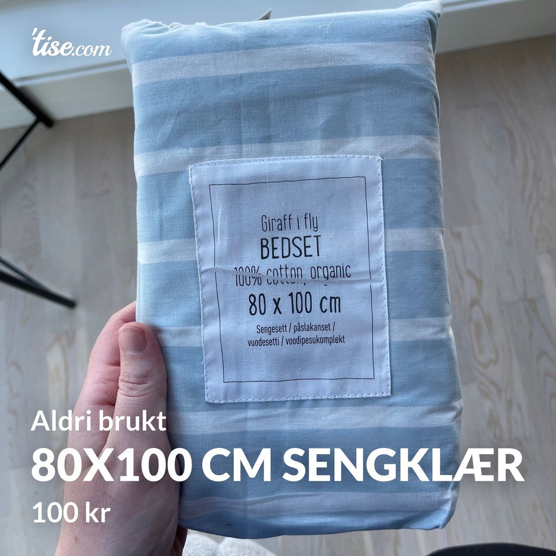 80x100 cm sengklær