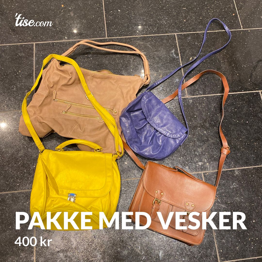 Pakke med vesker