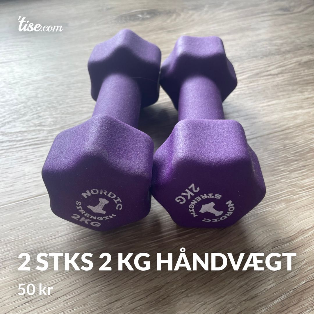 2 stks 2 kg håndvægt