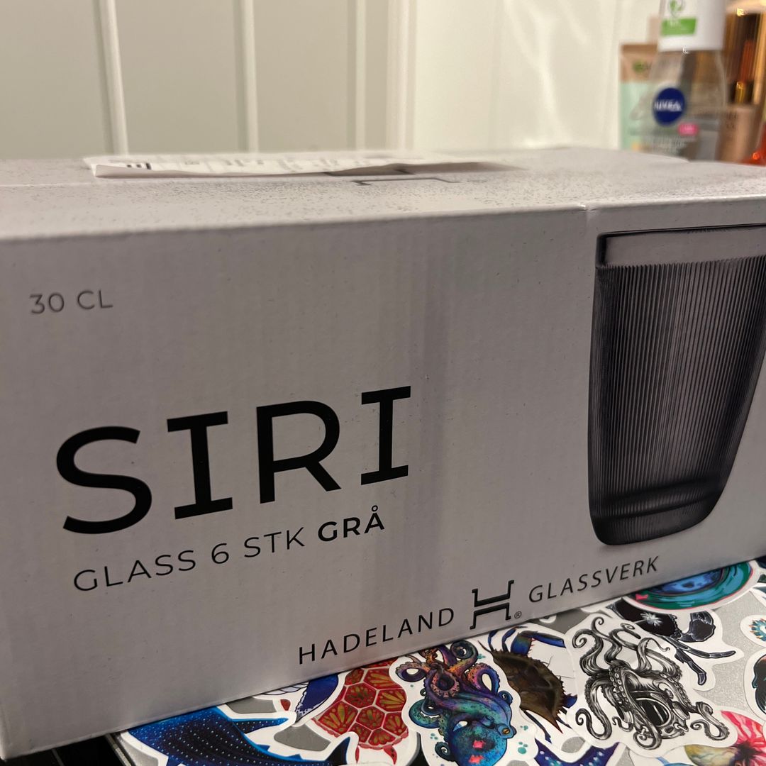 Siri glass (grå)