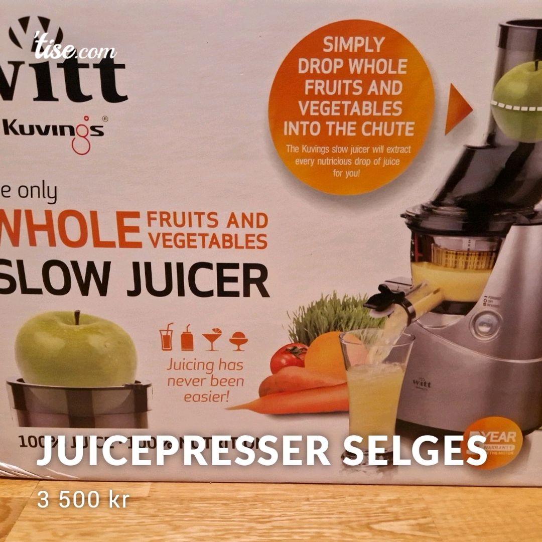 Juicepresser selges