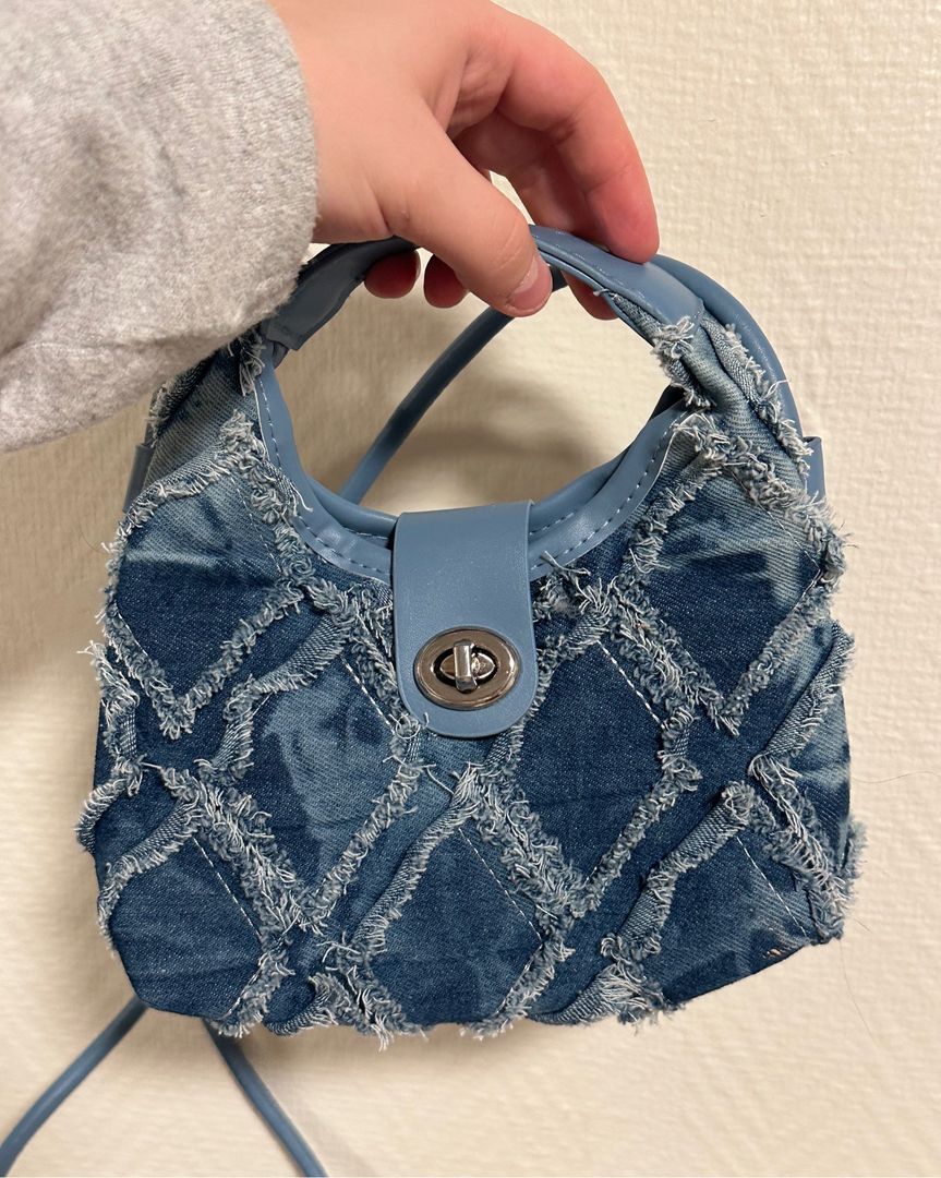 Mini denim veske