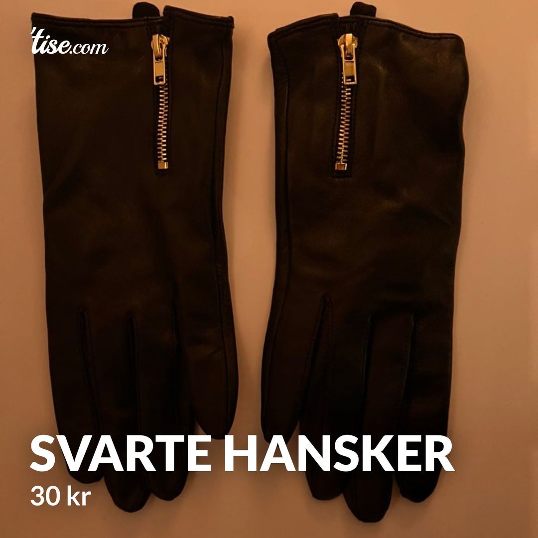 Svarte hansker