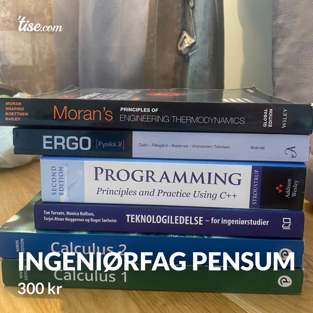 Ingeniørfag pensum