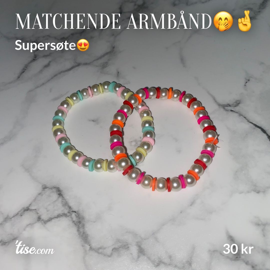 Matchende armbånd🤭🤞