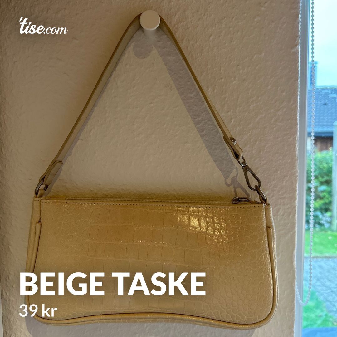 Beige taske