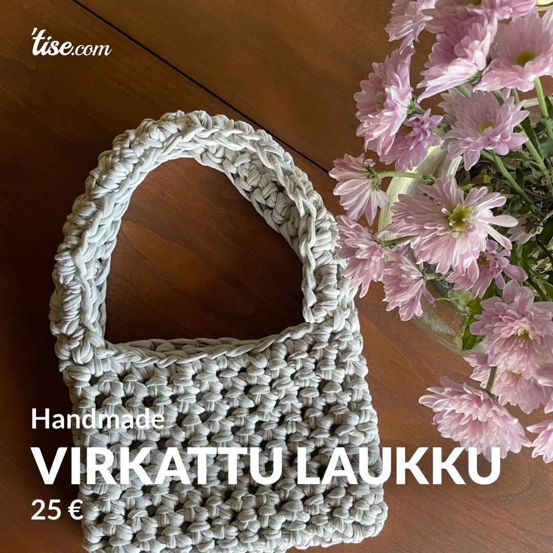 Virkattu laukku