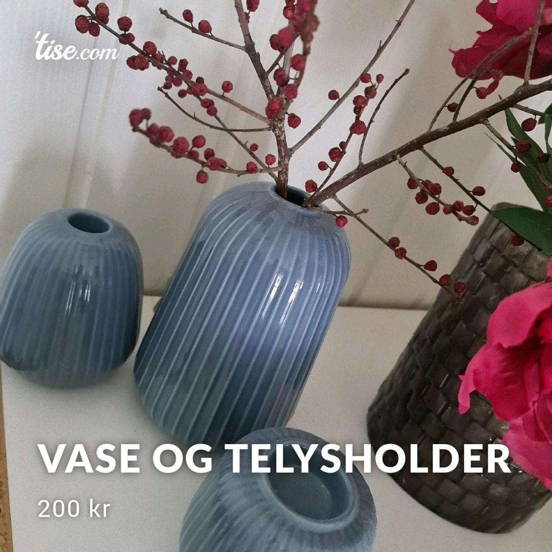 Vase og telysholder