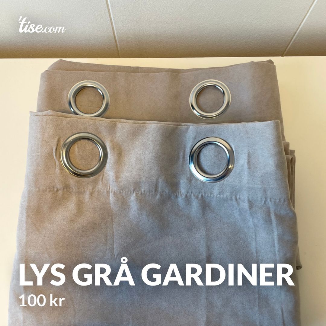 Lys Grå gardiner