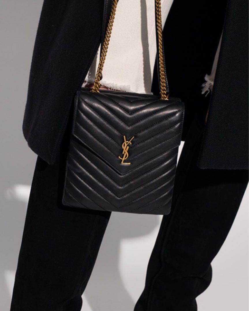 YSL double flap bag