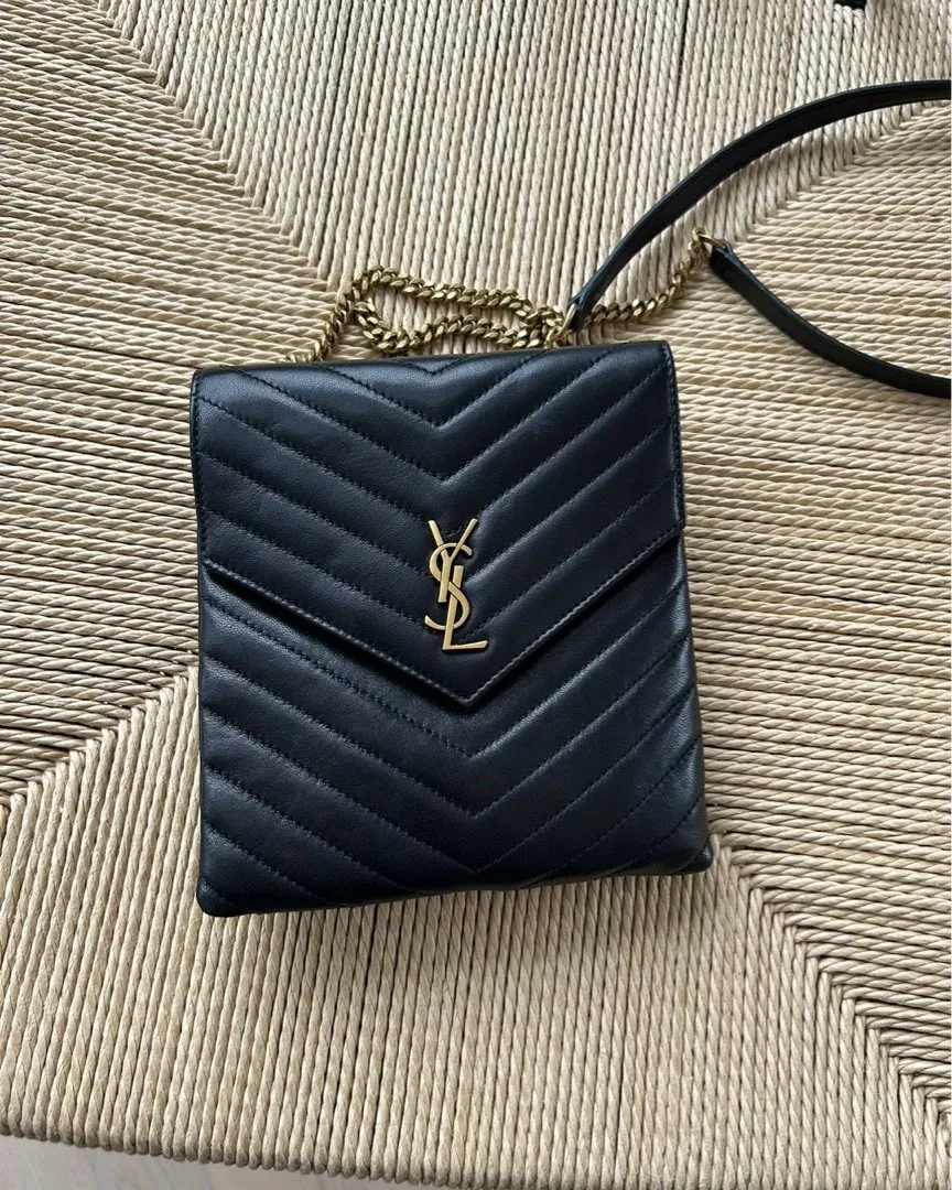 YSL double flap bag