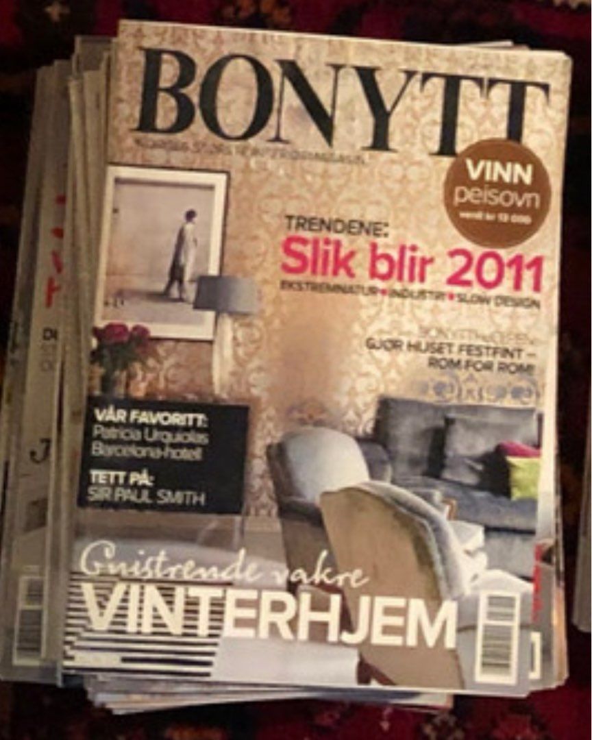 Bonytt interiør blad