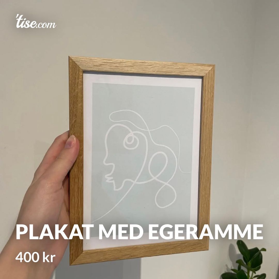 Plakat med egeramme