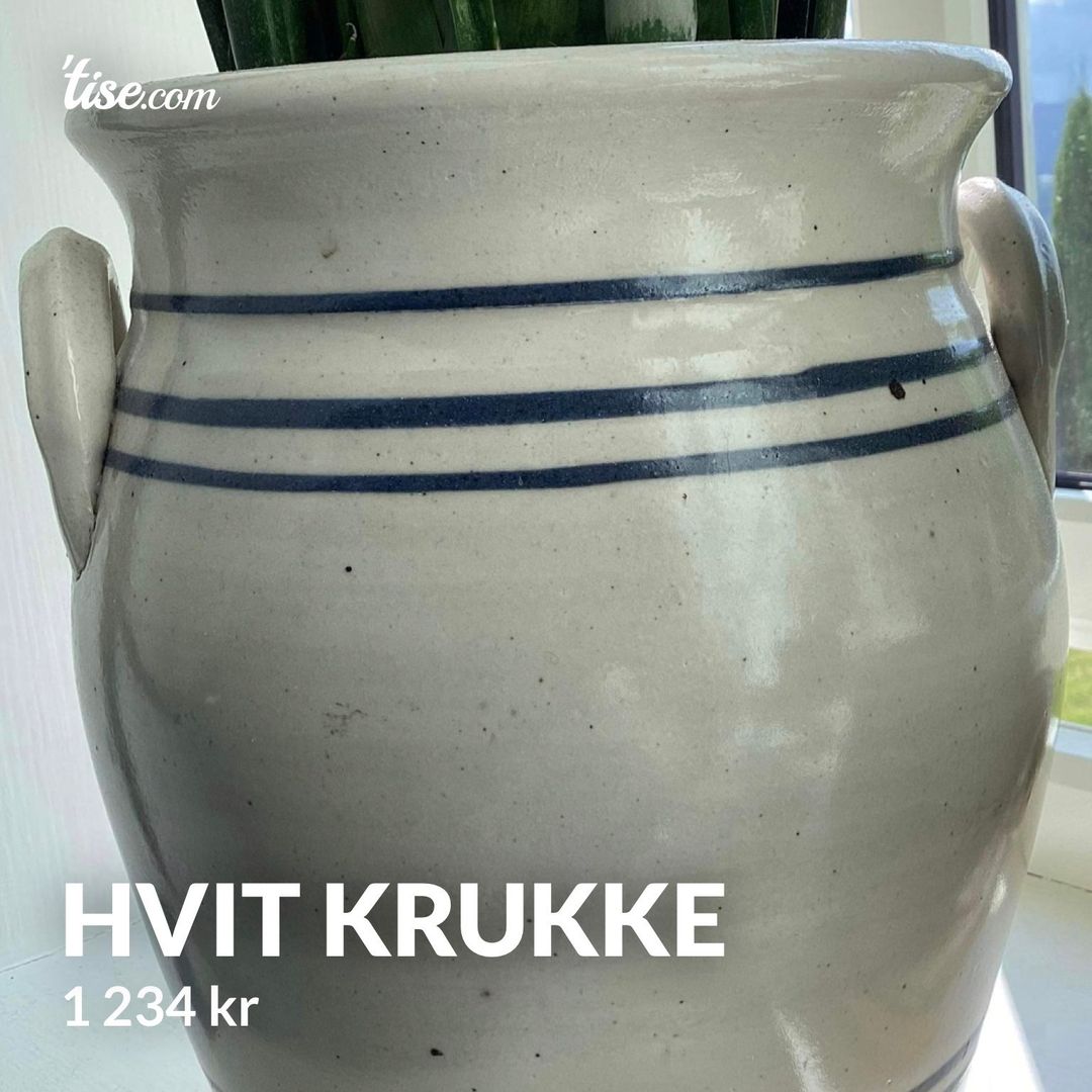 Hvit krukke