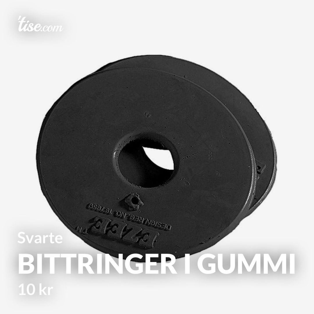 Bittringer i gummi