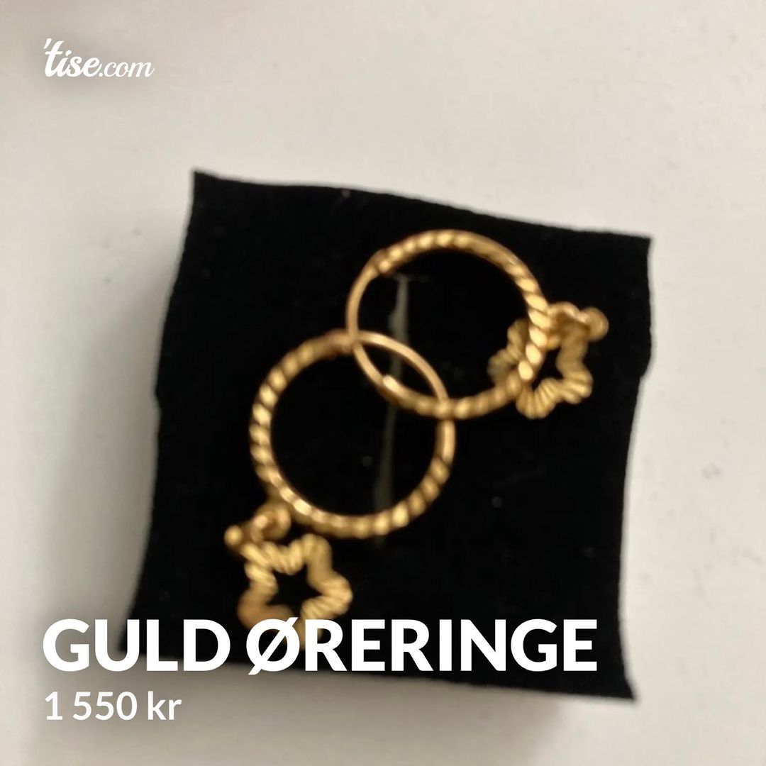 Guld øreringe