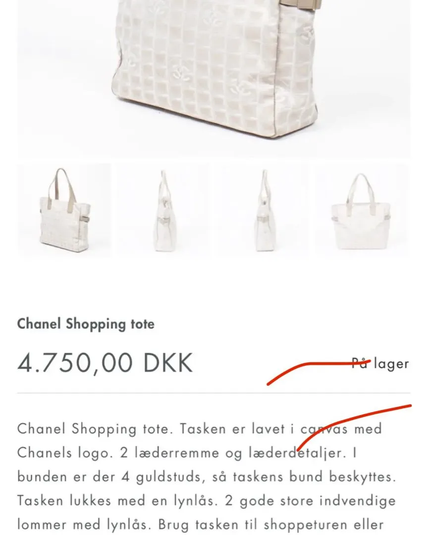 Chanel snuldeetaske