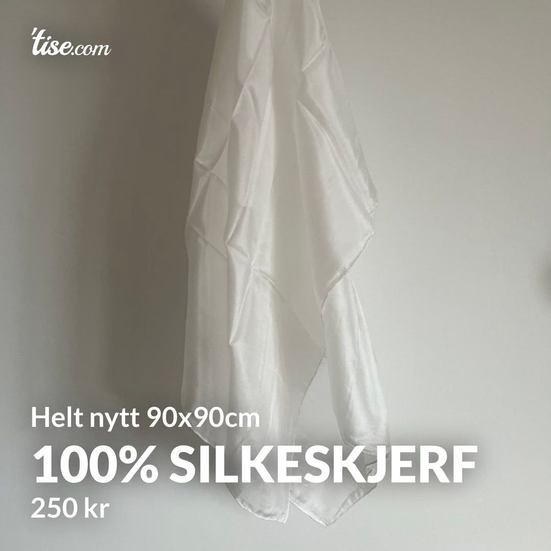 100% silkeskjerf