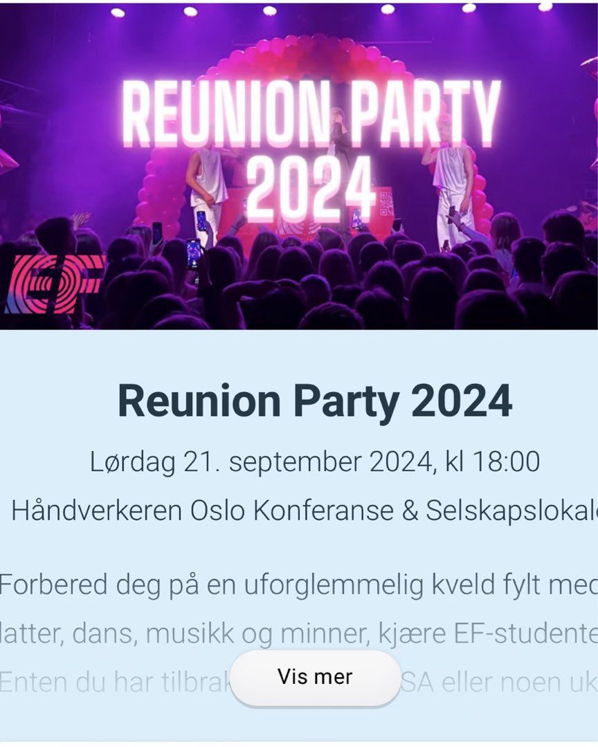 EF reunion party