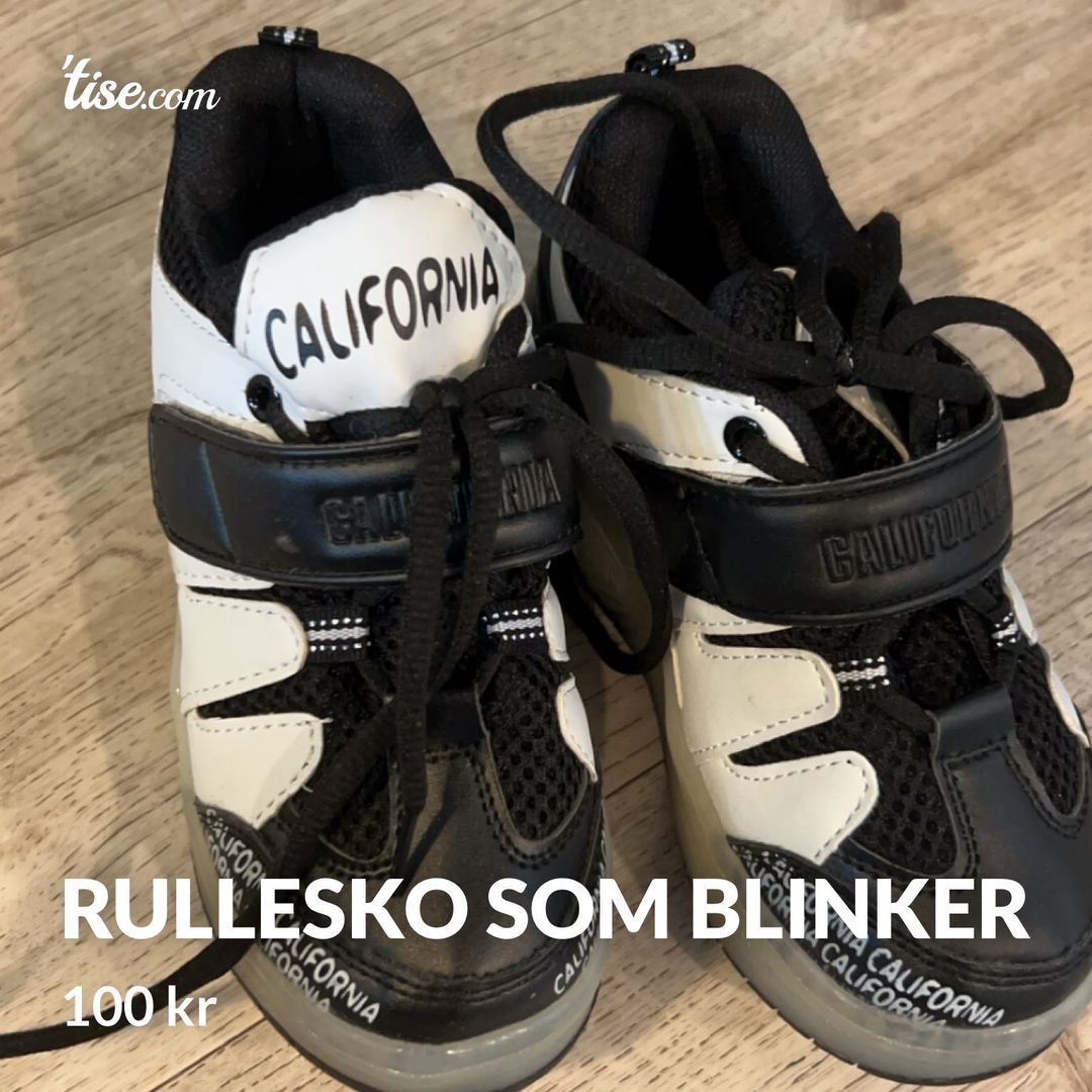 Rullesko som blinker