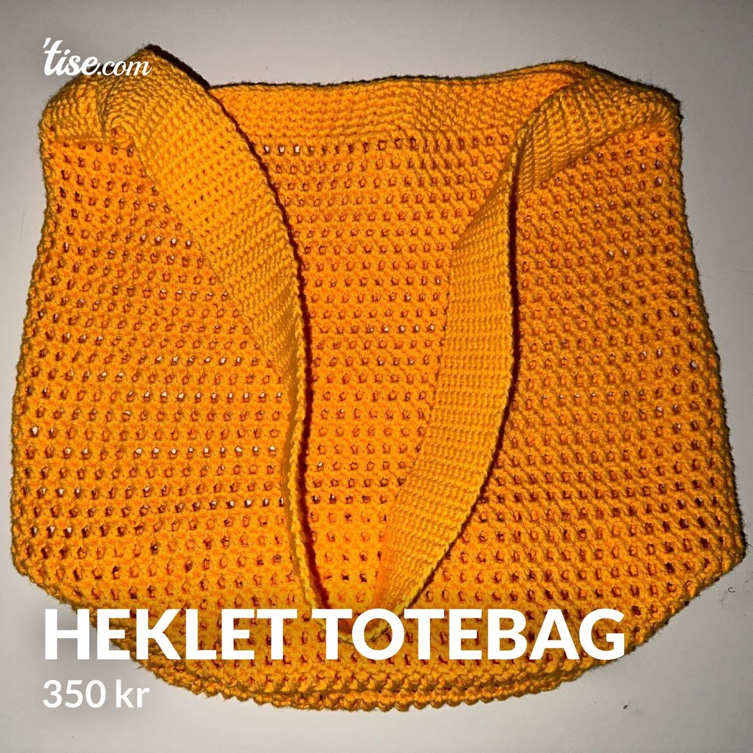 Heklet totebag