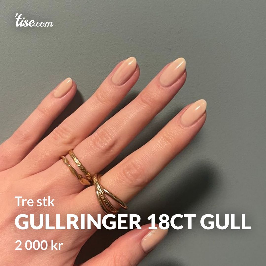 Gullringer 18ct gull