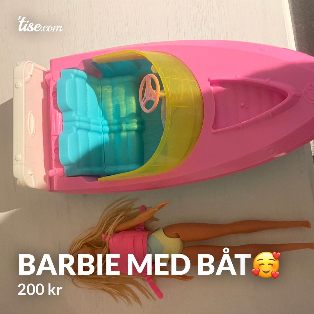 Barbie med båt🥰