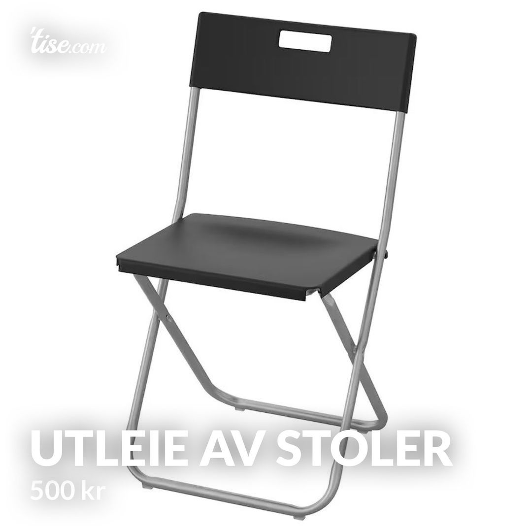 Utleie av stoler