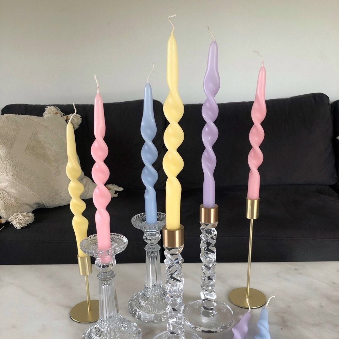 Swirl candles