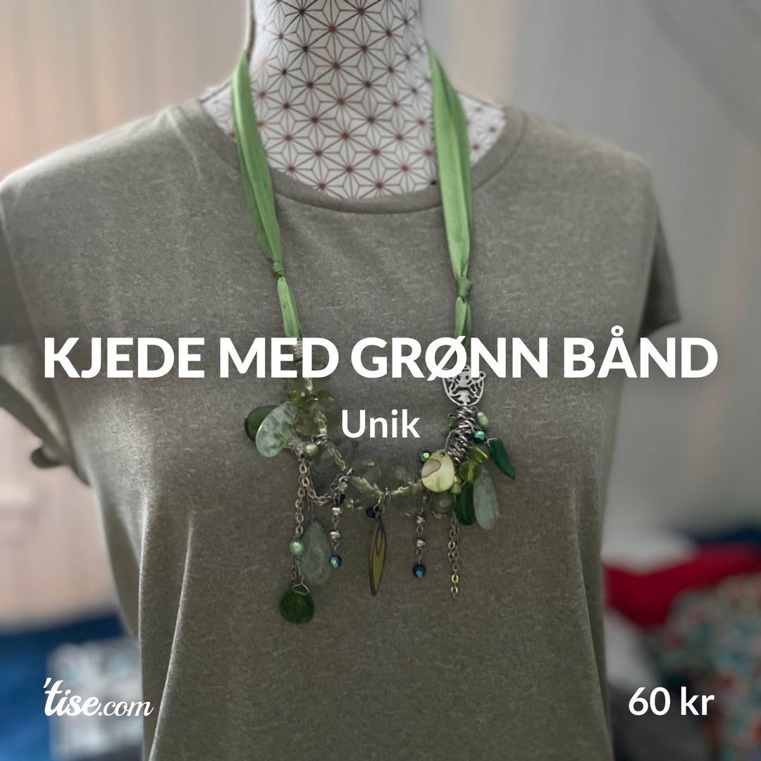 Kjede med grønn bånd