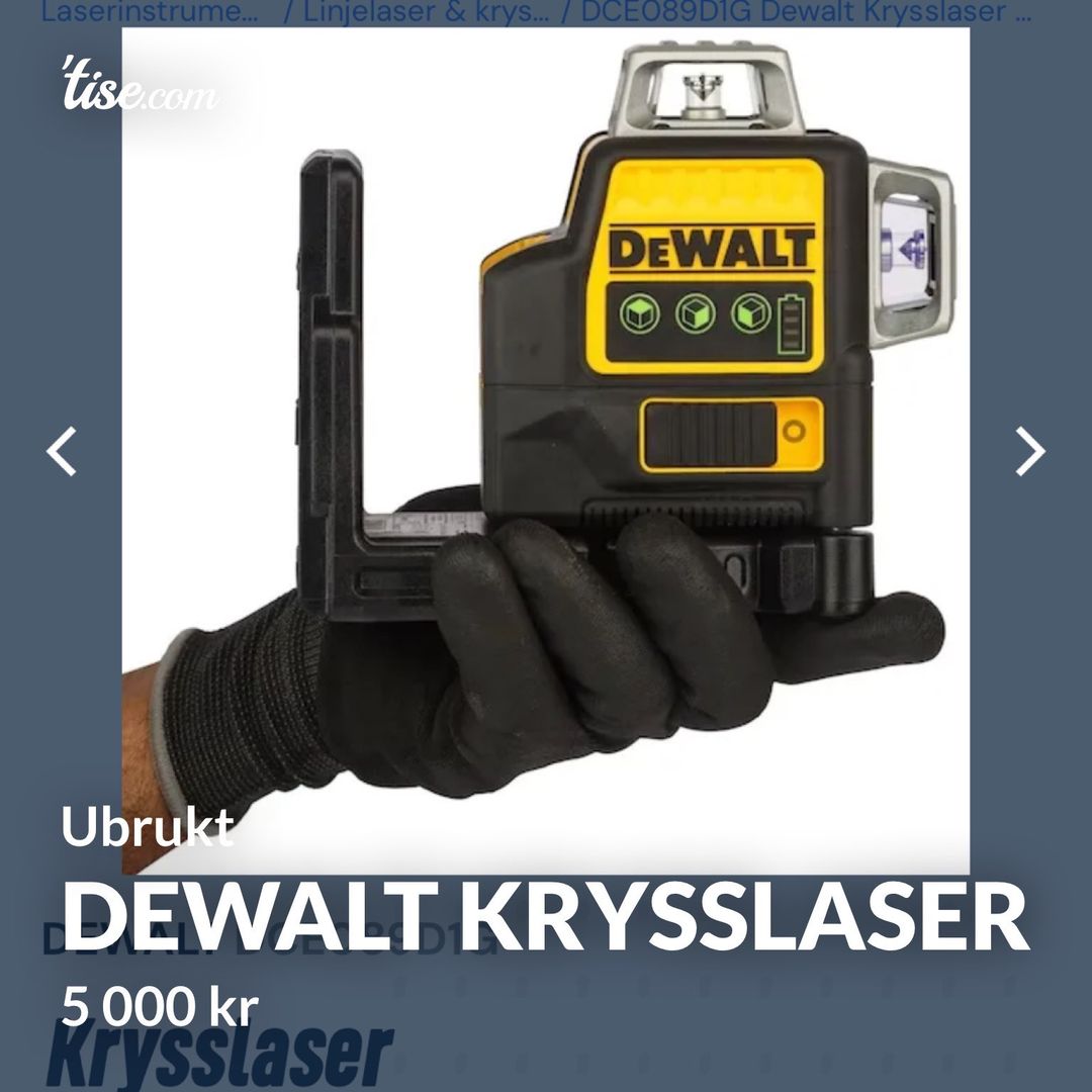 Dewalt krysslaser