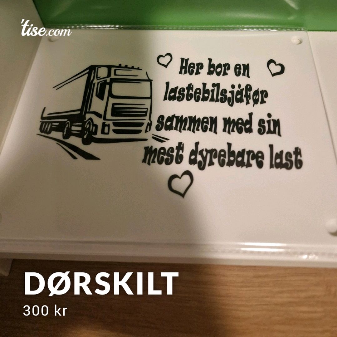 Dørskilt