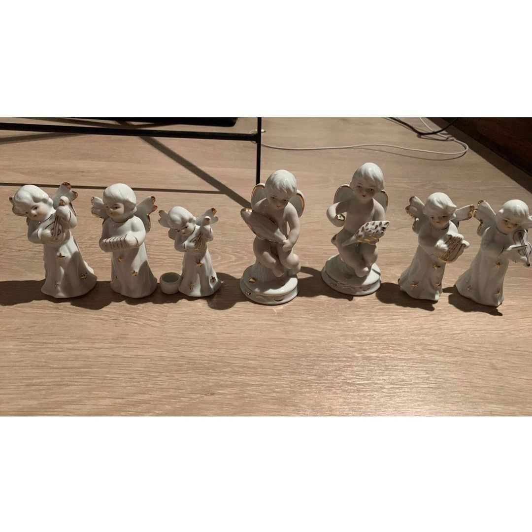 7 stk Engel Figurer