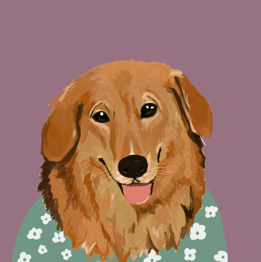 Custom dog potrait