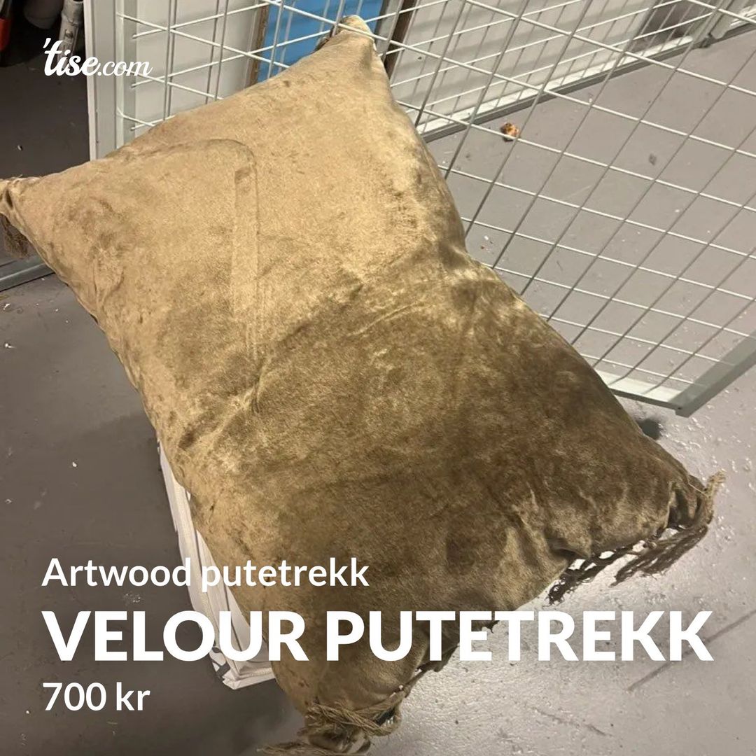 Velour putetrekk