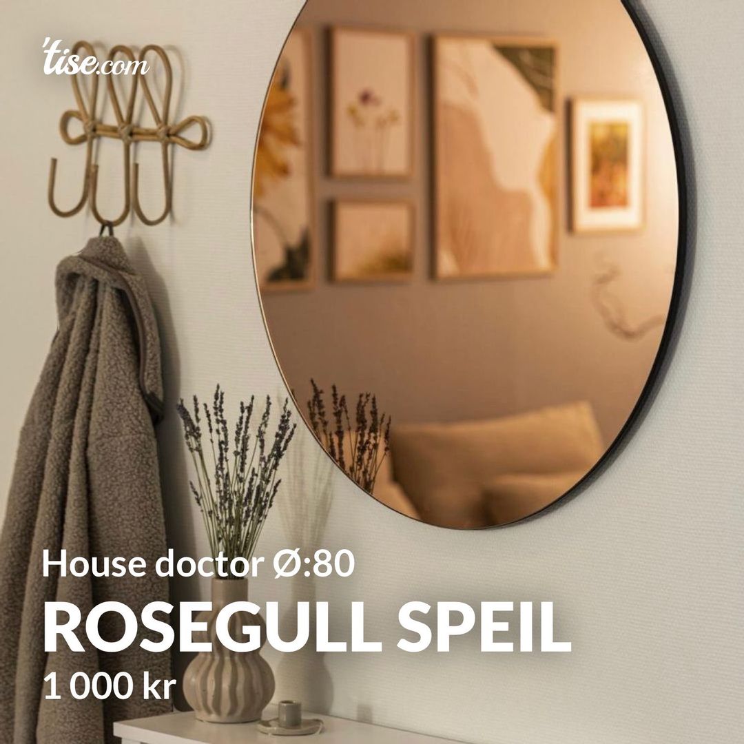 Rosegull speil