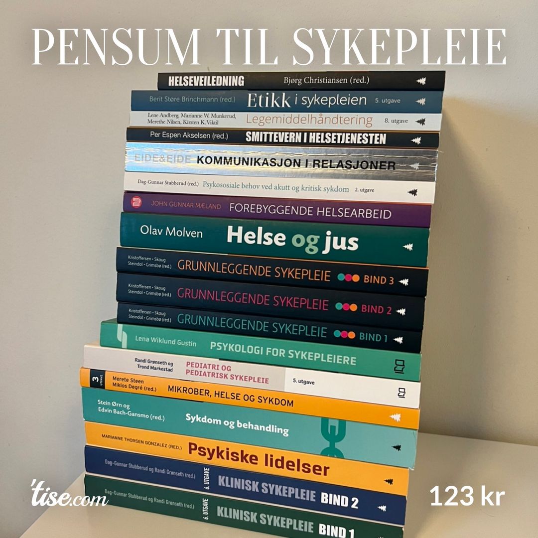 Pensum til sykepleie