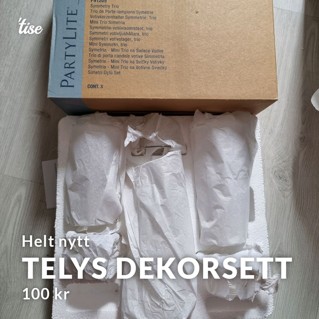 Telys dekorsett