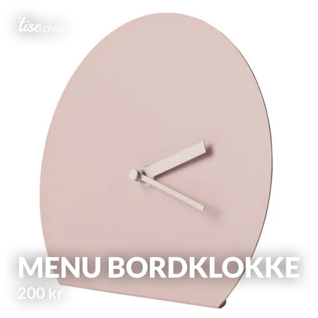 Menu bordklokke