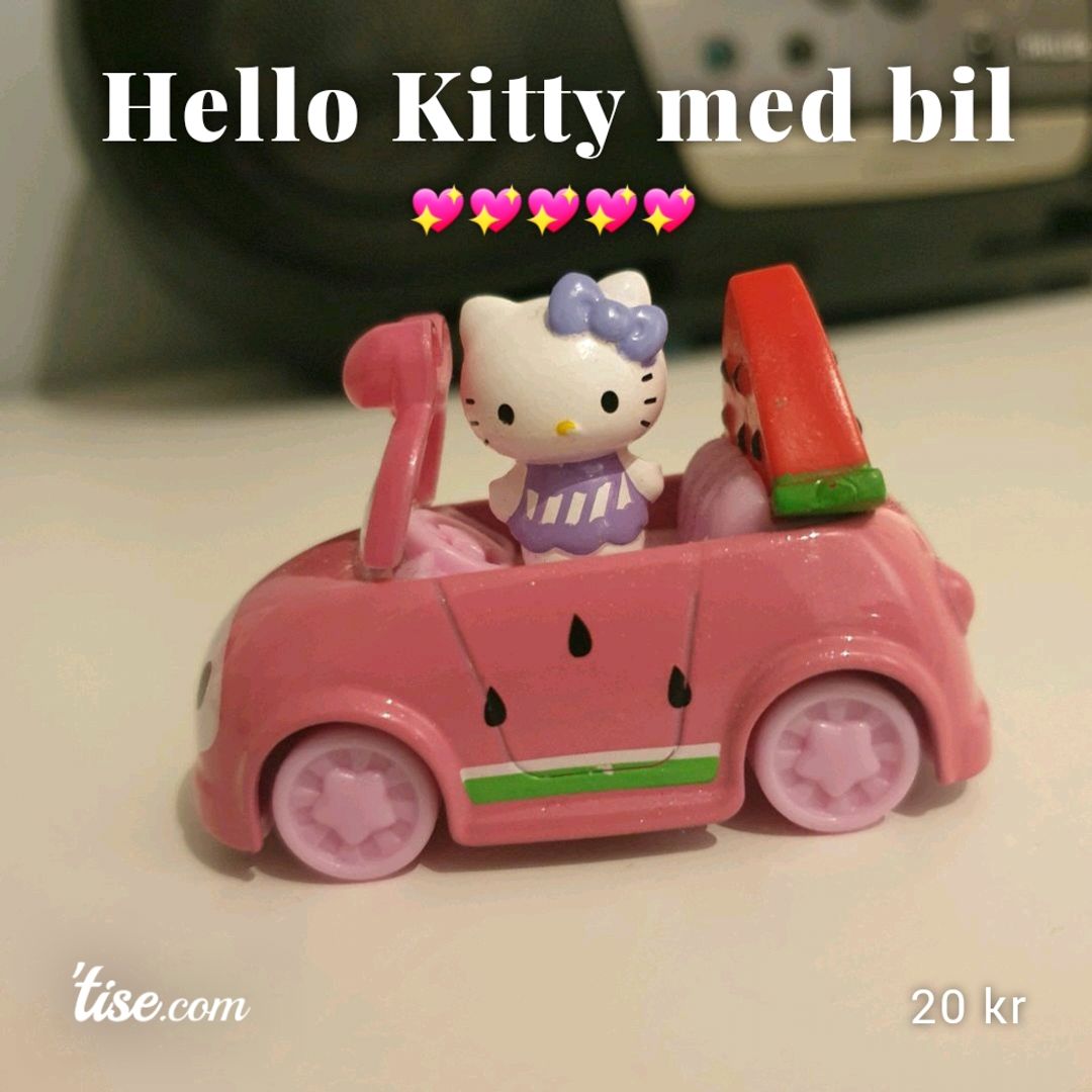 Hello Kitty med bil