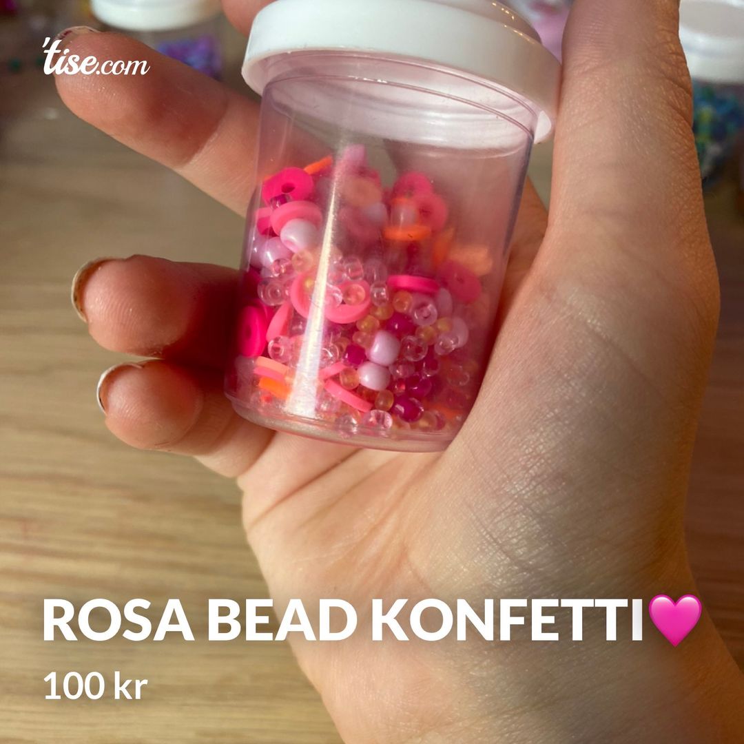 Rosa bead konfetti🩷