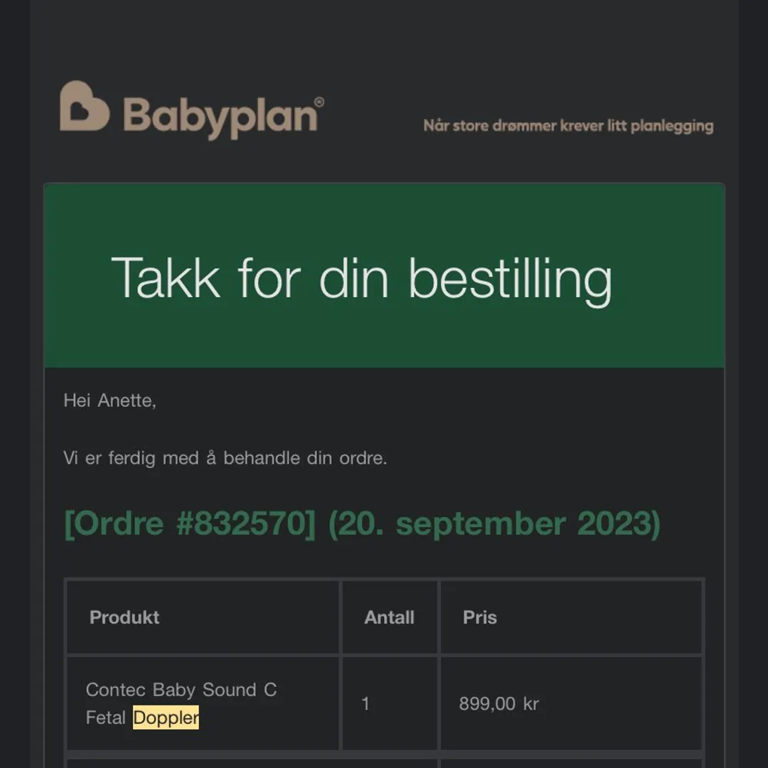 Babyplan doppler