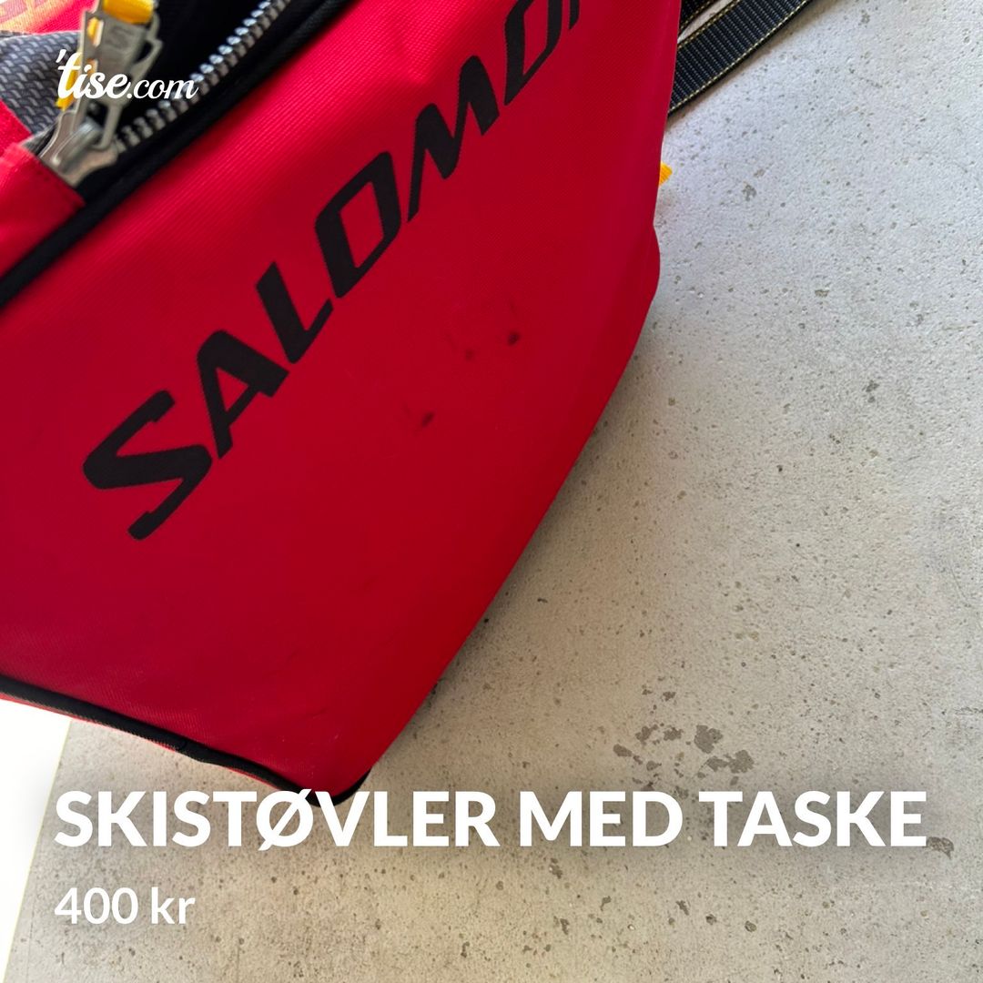 Skistøvler med taske