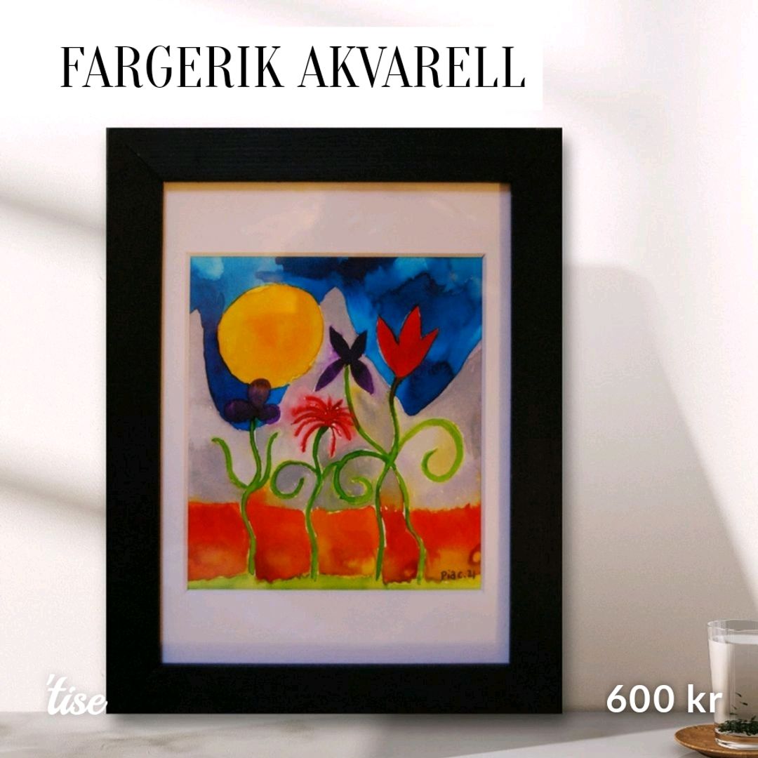 Fargerik Akvarell