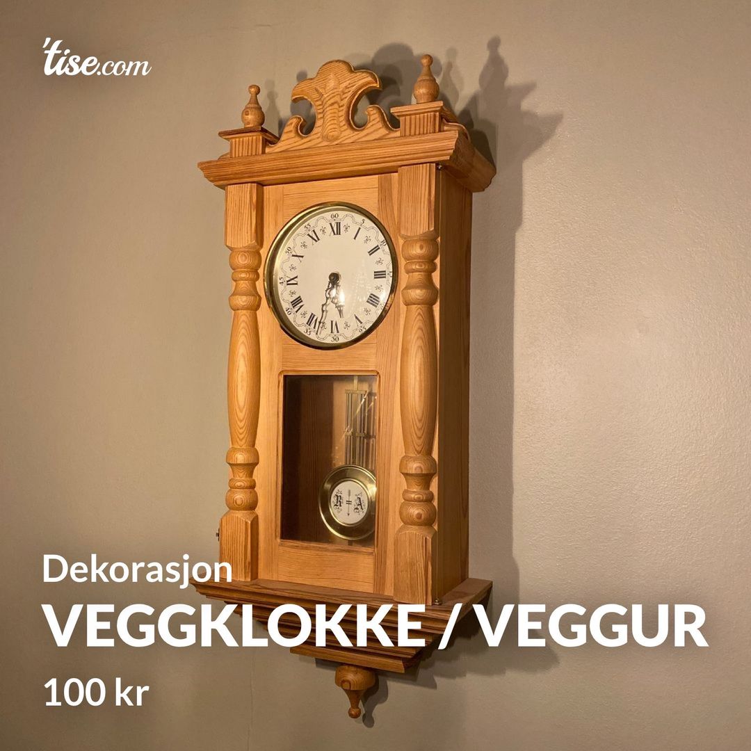 Veggklokke / veggur